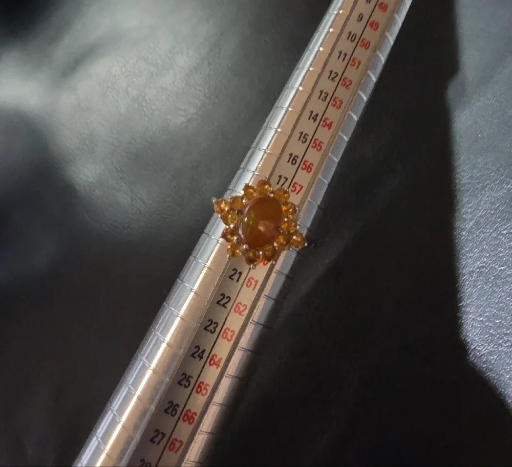 Amazing Fire Opal Ring